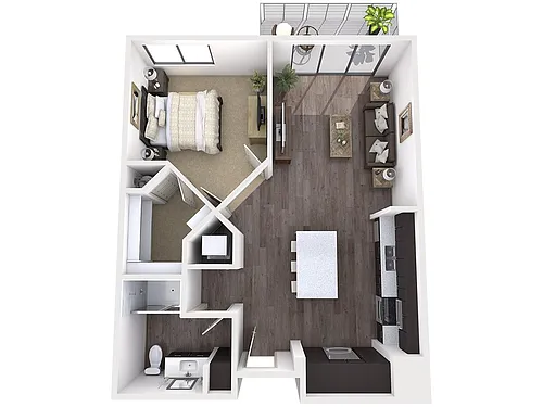 Floor plan A3a, A3d