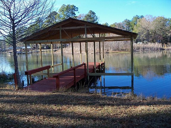 View of dock from backyard