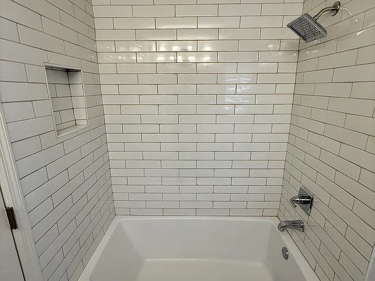 Primary bathroom deep soaking tub
