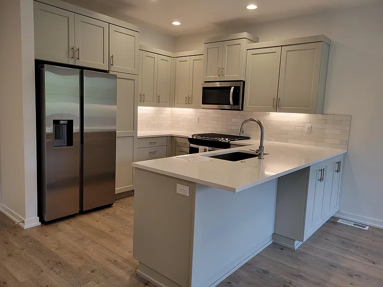 Modern kitchen with brand new appliances