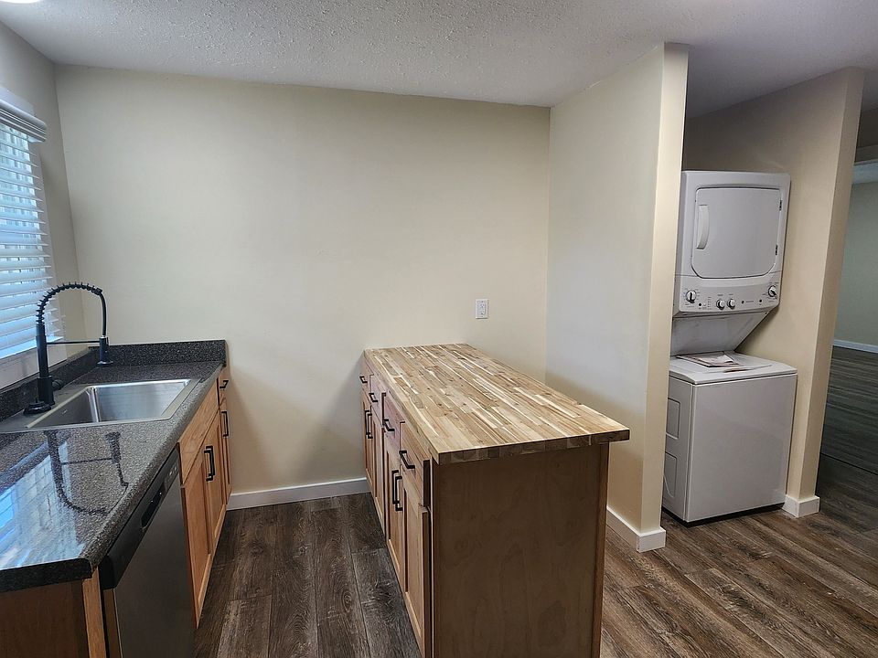 Kitchen view to laundry area