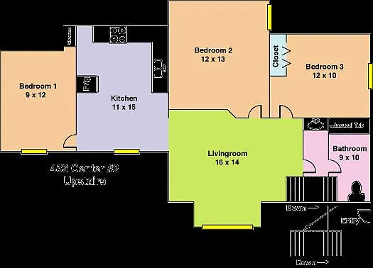 3 bed, 1100 sqft, $399 — Photo 2