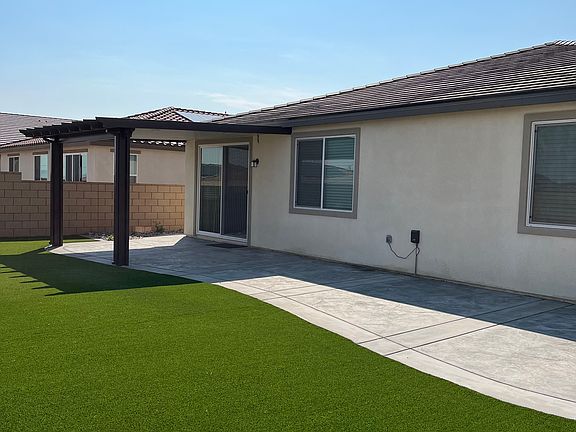 Fully landscaped backyard