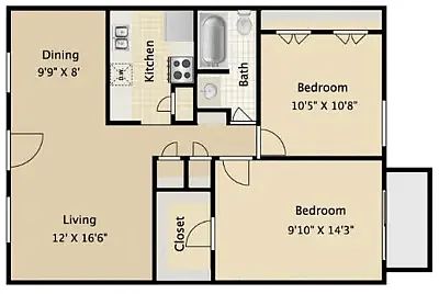 Floor plan B1 - 2X1