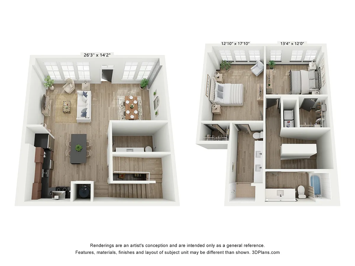 Floor plan 2x2.5 Townhome C