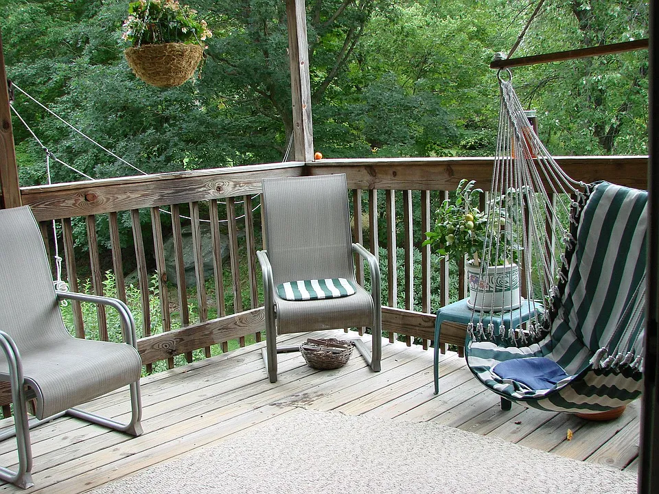 Partially covered 2nd story Deck