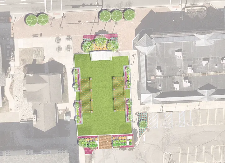 New Public Square at the corner