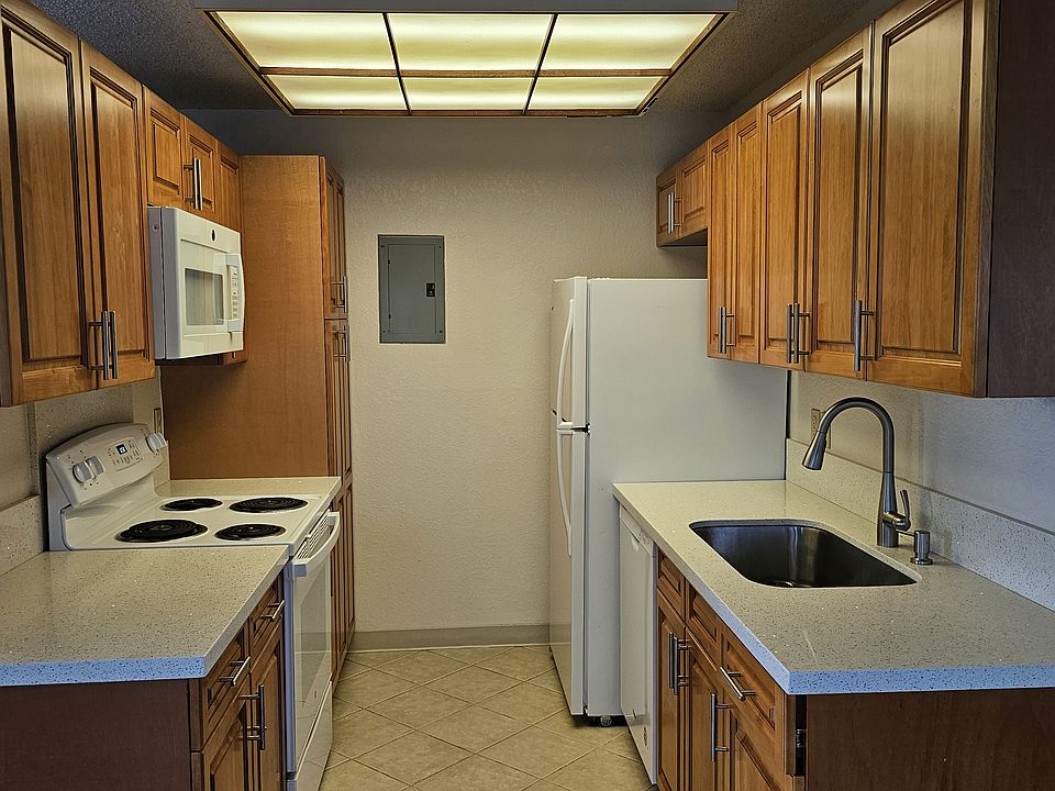 Upgraded cabinets, countertops, and appliances