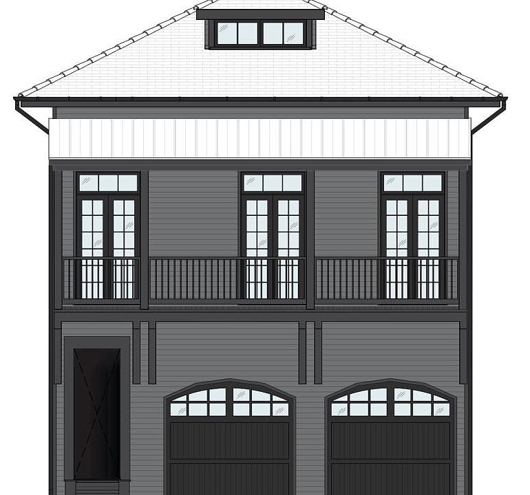Exterior Front- Architectural Drawing