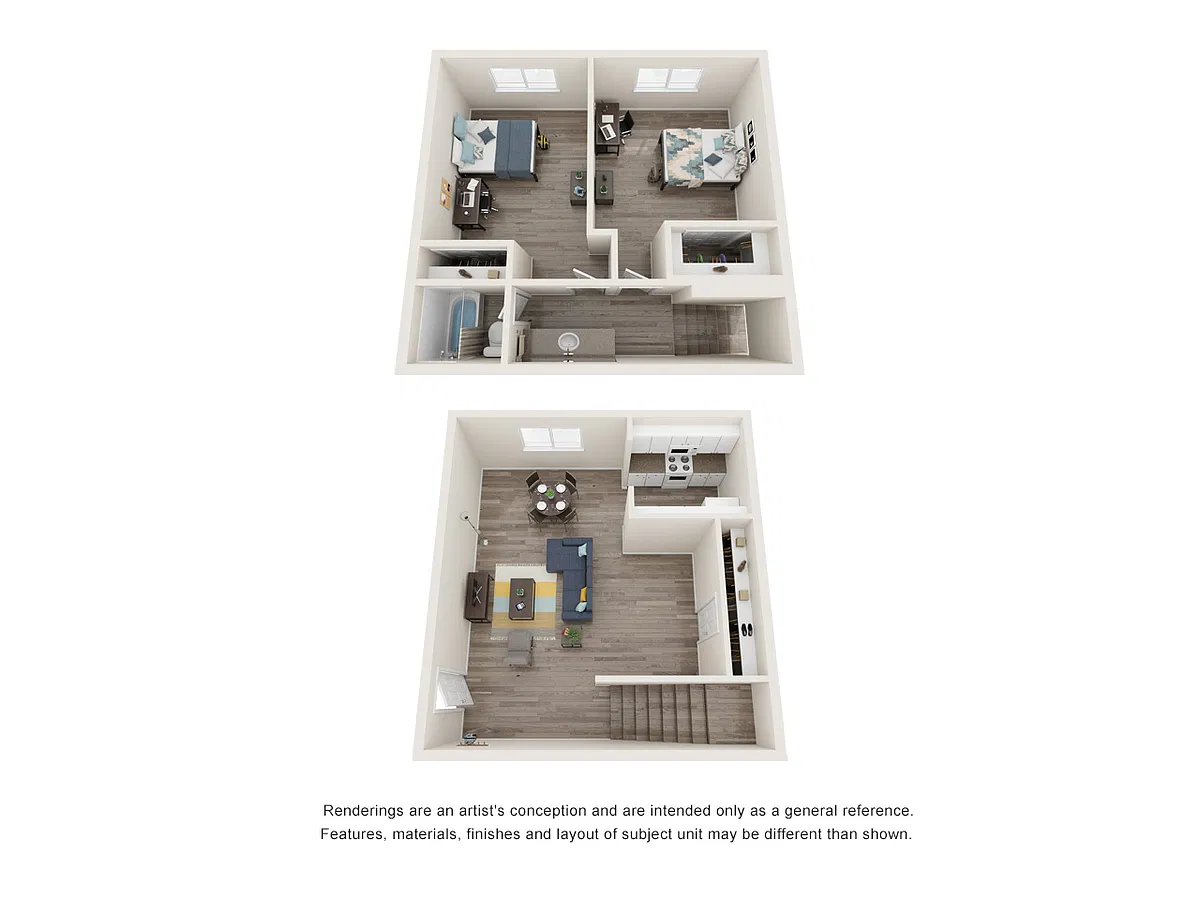 Floor plan 2x1 Townhouse