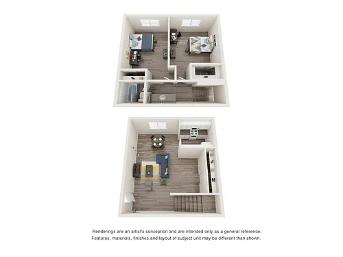 Floor plan 2x1 Townhouse