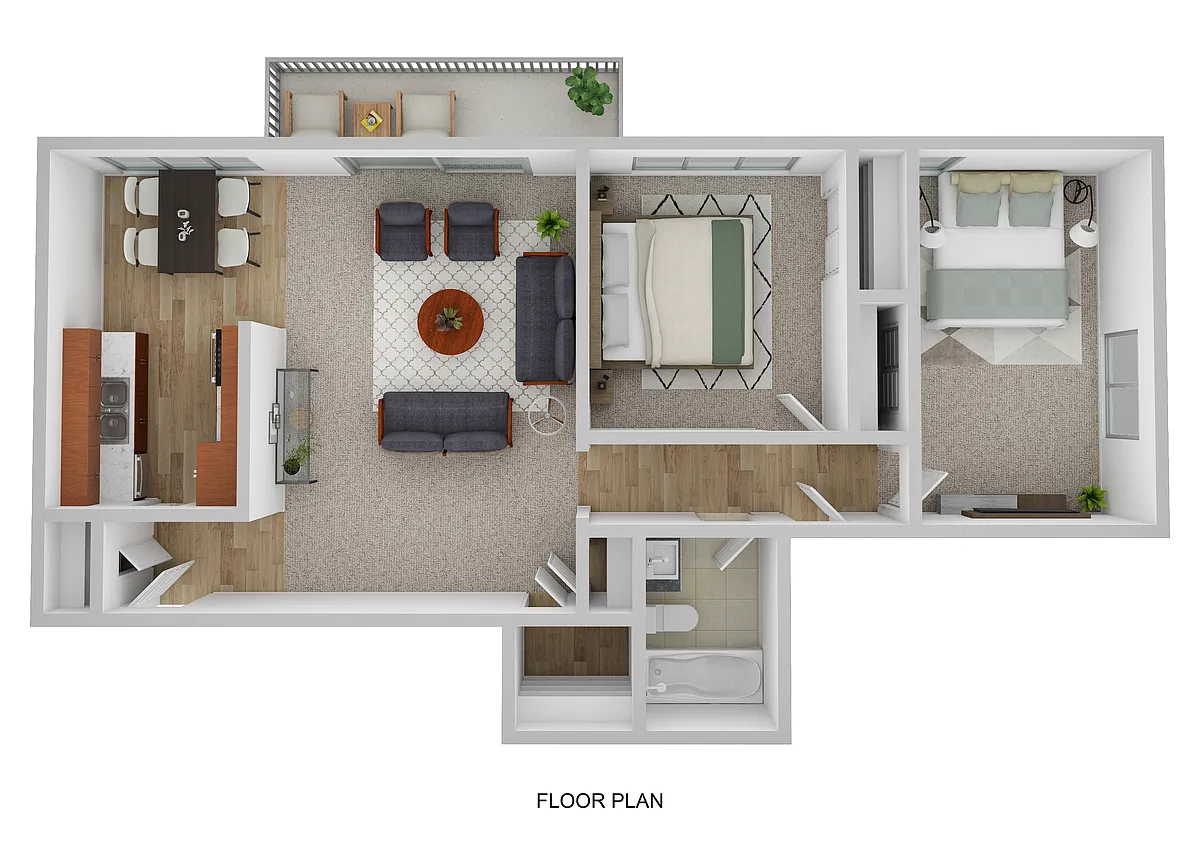 Floor plan Two Bedroom