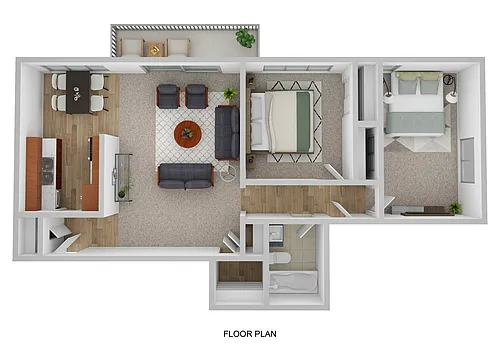 Floor plan Two Bedroom