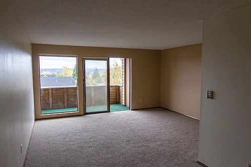 living room view out to balcony