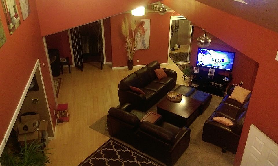 living room from loft