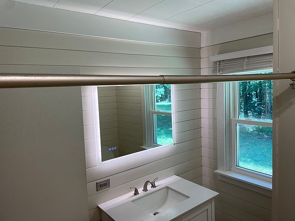 backlit touch mirror.