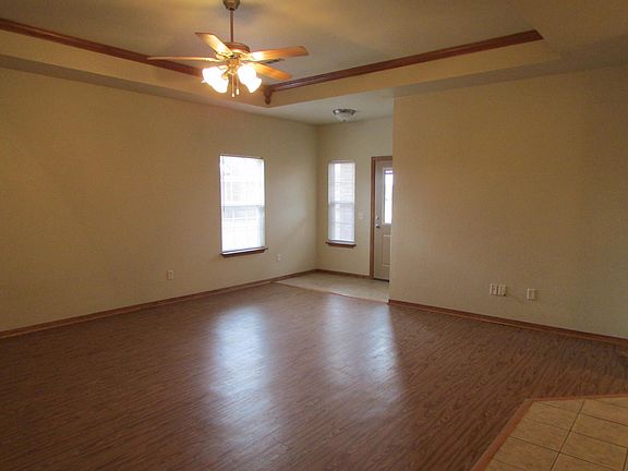 Living room with vinyl plank floors