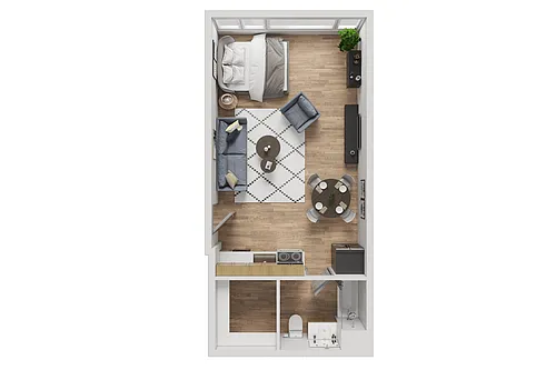 Floor plan Studio - SM