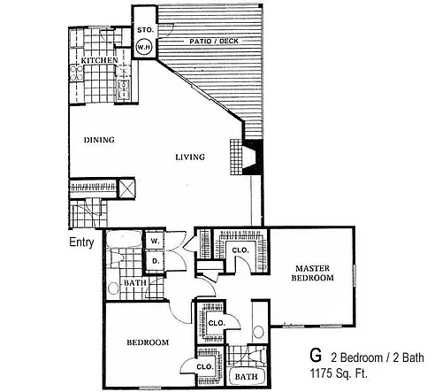 Floor plan Two Bedroom