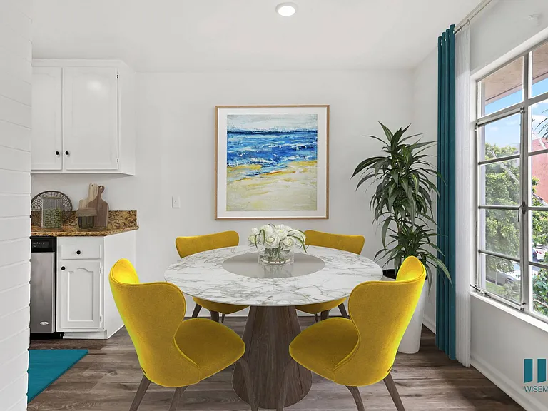 Dining Room with Large Windows