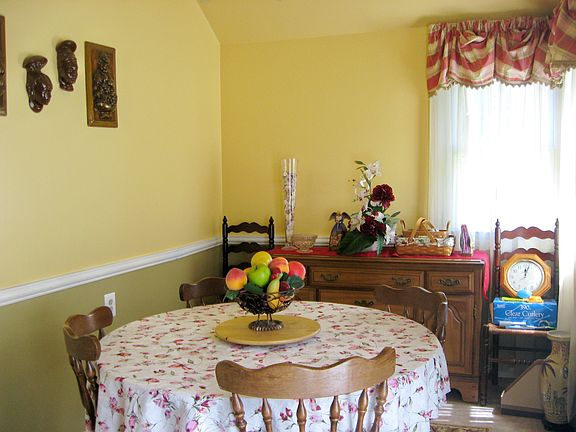 Sunny formal dining room