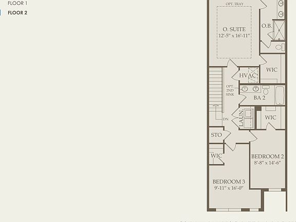 Seacrest Grand Floor Plan, Quick Move-in Home, Floor 2