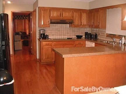 Kitchen with granite countertops