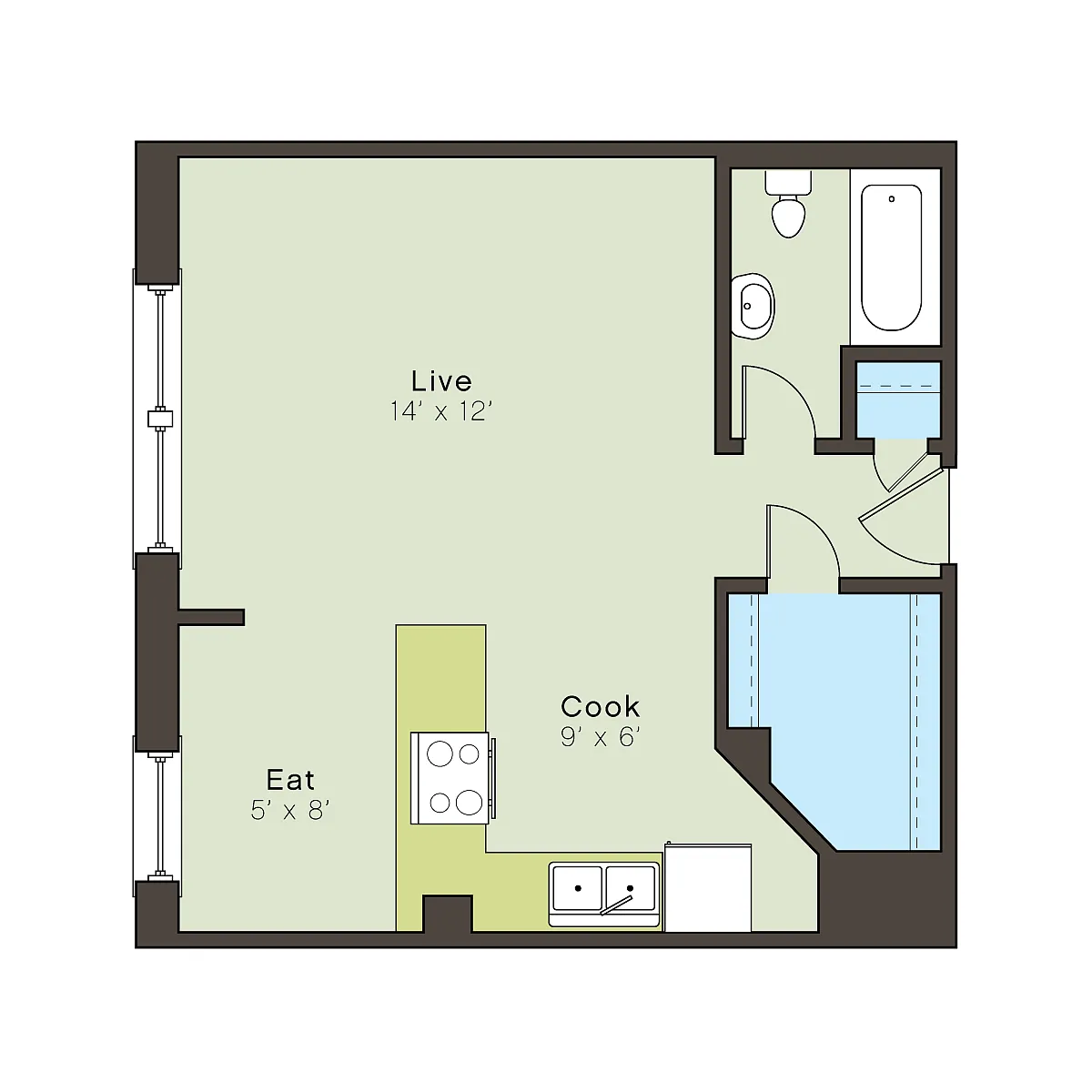 Floor plan wind0bA