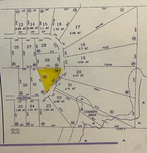 1st image of Lot 30  Colonial Circle