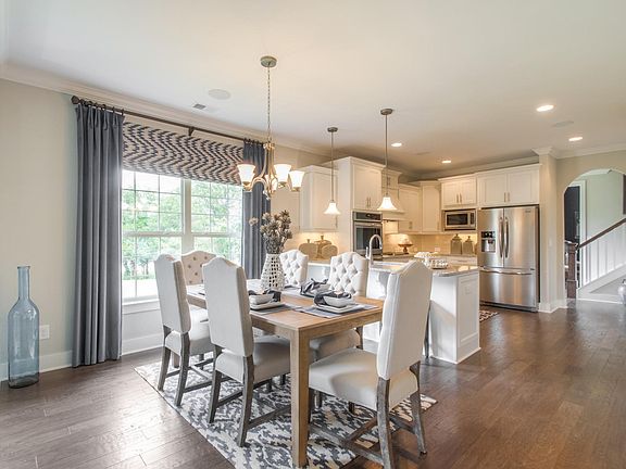 The Lincoln Dining Kitchen This is a model representation, not the actual home