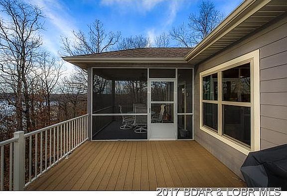 Rear porch and Trex deck. 