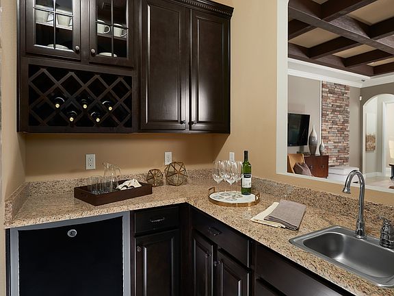 Wet bar for entertaining