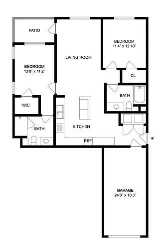 Floor plan B2A- Garage