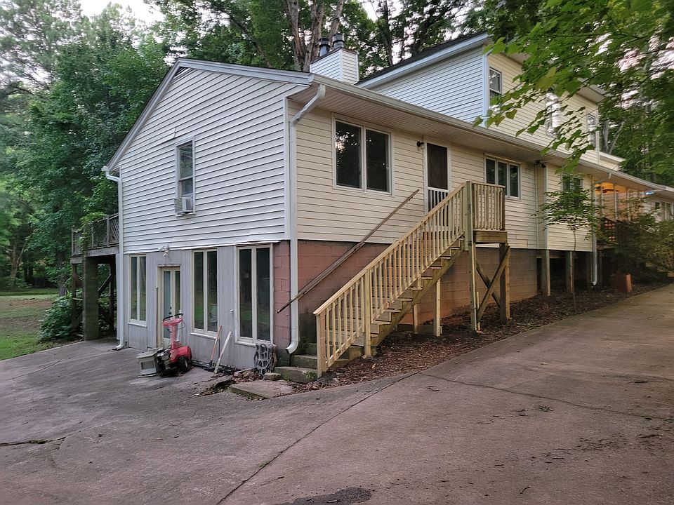 Up these stairs to a self contained 2 bed 1 bath cozy unit.