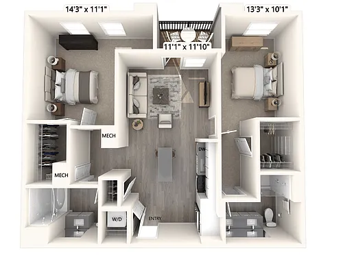Floor plan B6U
