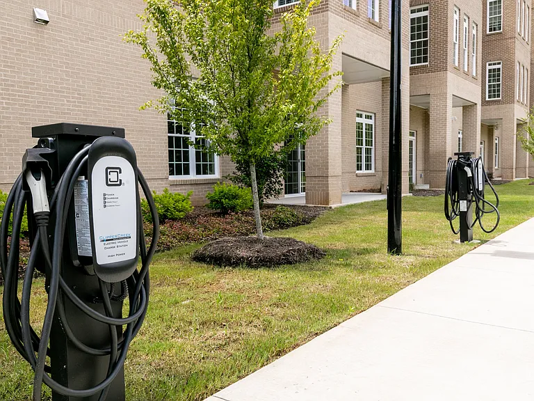 Electric charging stations available