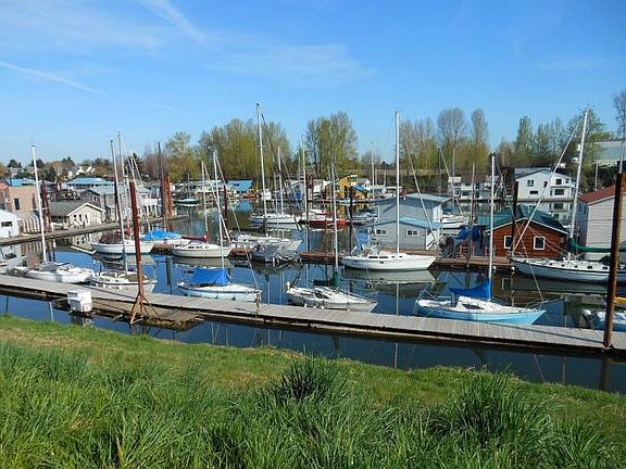 River right across the st