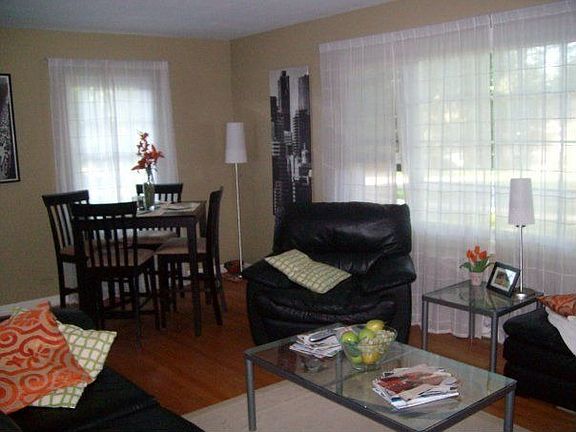 Upstairs living and dining area.