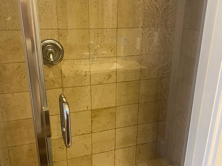 Master bathroom
Standup shower with three shower heads