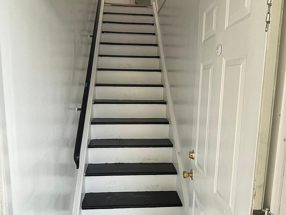 Stairs leading to the entrance