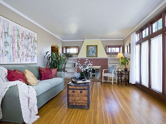 Formal living room with gas-fireplace