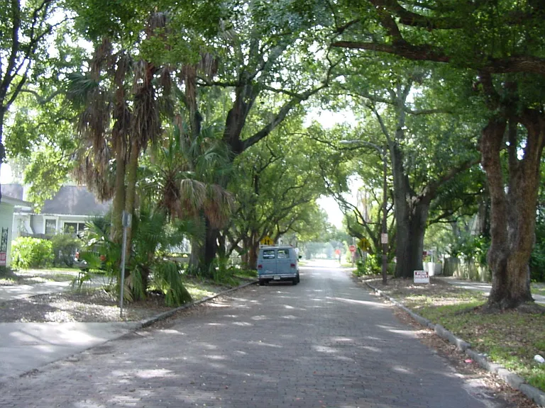 Brick streets , tree canopy . Strolling neighborhood !