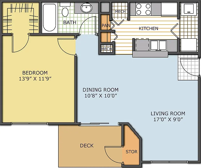 The Palmer - Aberdeen - 1 Beds - 1 Baths - 707 Sq. ft.