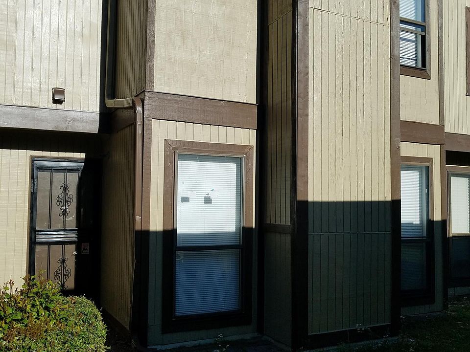 Exterior Entrance. Newly painted installed wood