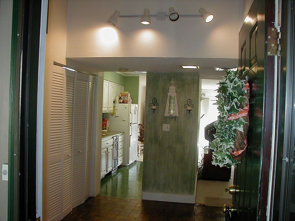 Looking in front door