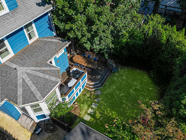 Furnished deck for entertaining