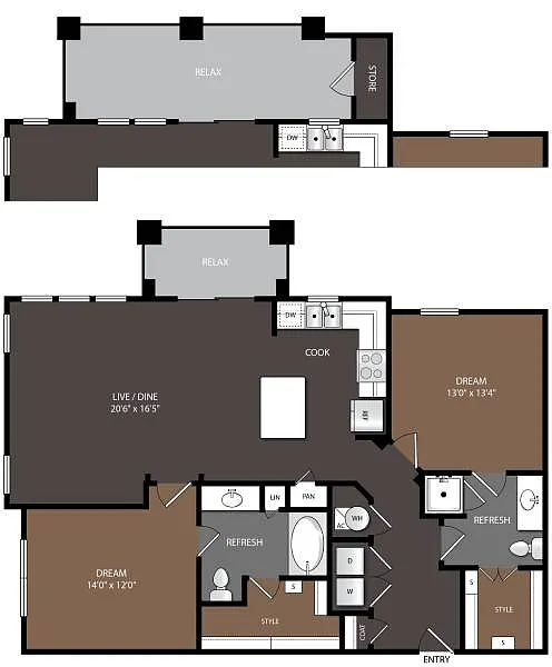 Floor plan B2