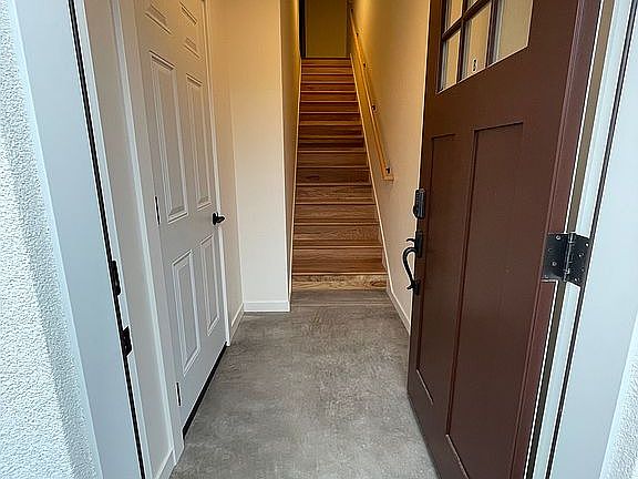 Front entry.