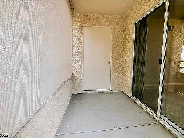 Balcony off of living room.