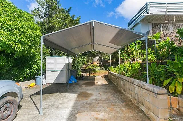 covered parking space